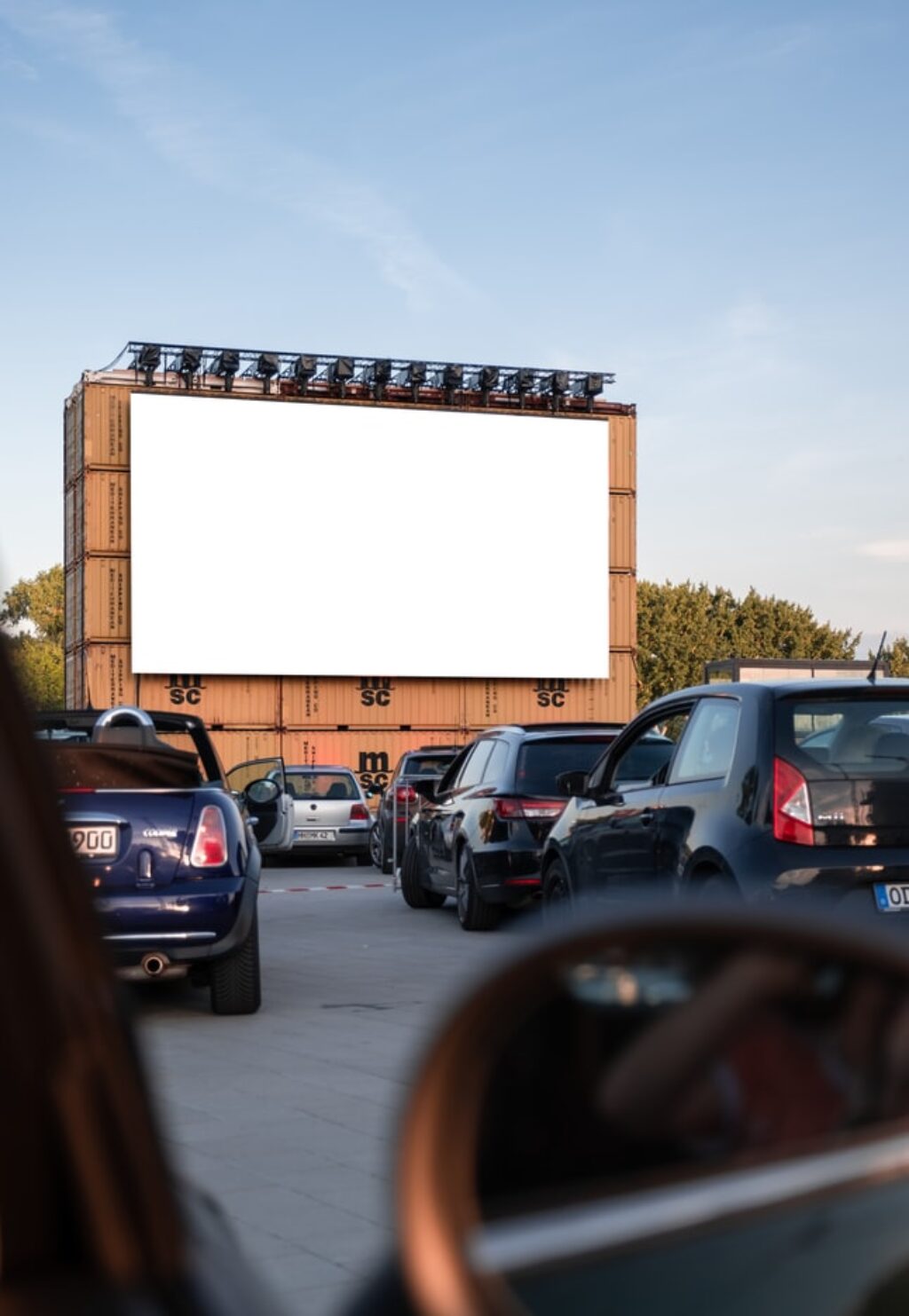 Thriving business: drive-in theatre