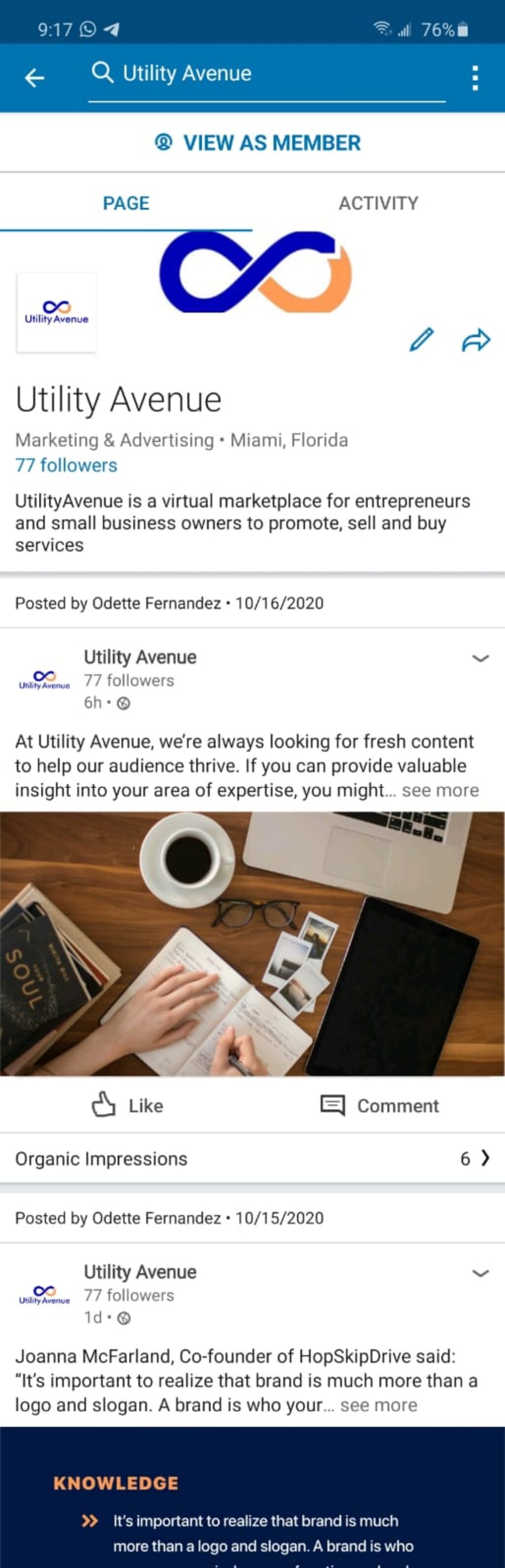 utility avenue linkedin